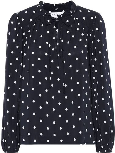 Naomi polka-dot blouse