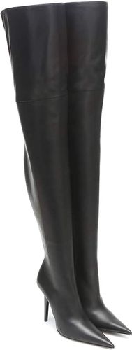 Knife Shark over-the-knee leather boots