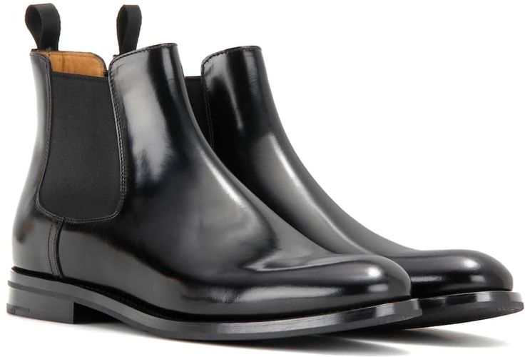 Monmouth leather Chelsea boots