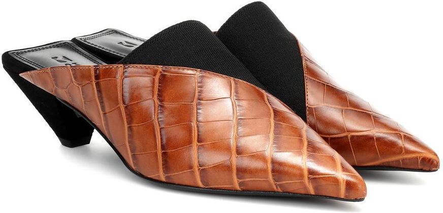 Joilette croc-effect leather mules