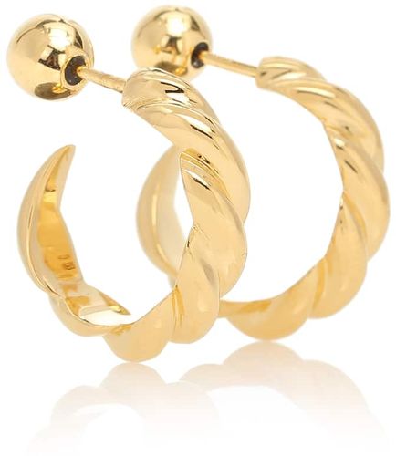 Small Rope 18kt gold vermeil hoop earrings