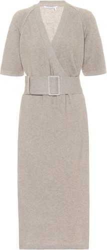 Cashmere and cotton-blend knit dress