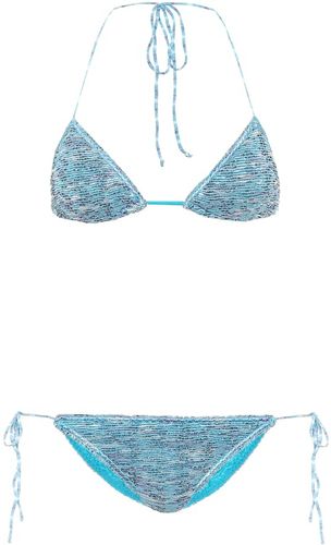 Knit triangle bikini