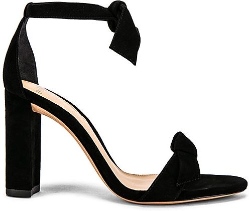 Clarita Block Sandal in Black. Size 36.