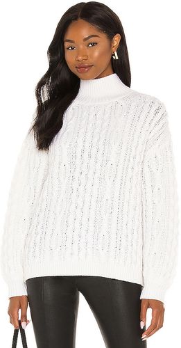 Kenny Turtleneck Long Sleeve Oversized Pullover in White. Size L, M, S.
