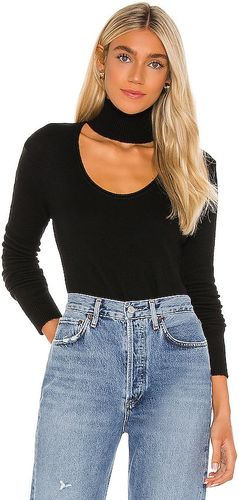 Choker Cutout Neck Top in Black. Size XS.