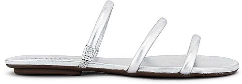 Alberta Sandal in Metallic Silver. Size 6, 6.5, 7.5, 8, 8.5, 9.5.