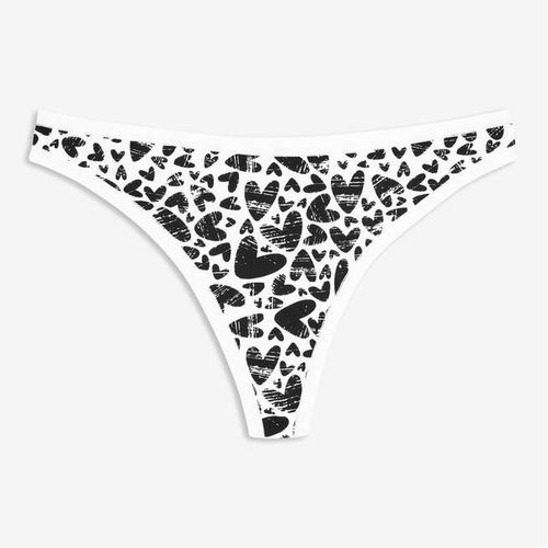 Cotton-Blend Thong, Print 4 (Size XL)