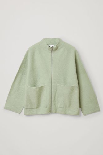 BOILED-WOOL ZIP UP JACKET