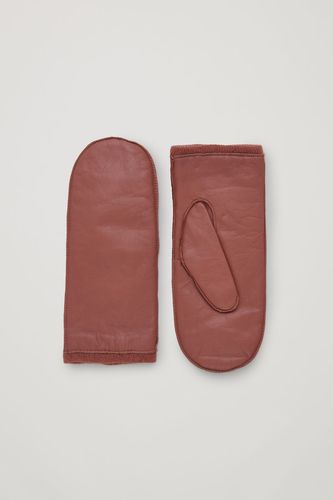 CASHMERE-LEATHER MIX MITTENS