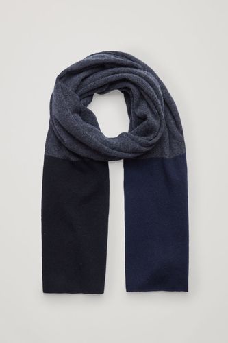 UNISEX CASHMERE COLOR-BLOCK SCARF