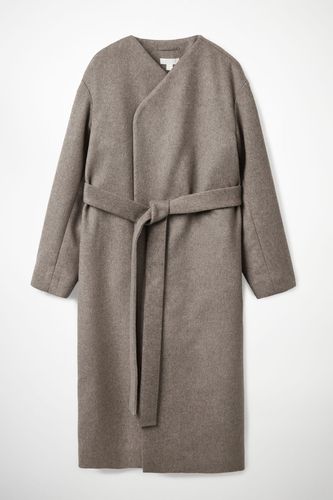 WOOL MIX BELTED COAT