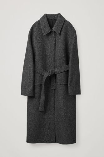 BELTED WOOL TRENCH COAT