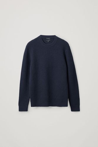 CASHMERE WAFFLE KNIT SWEATER