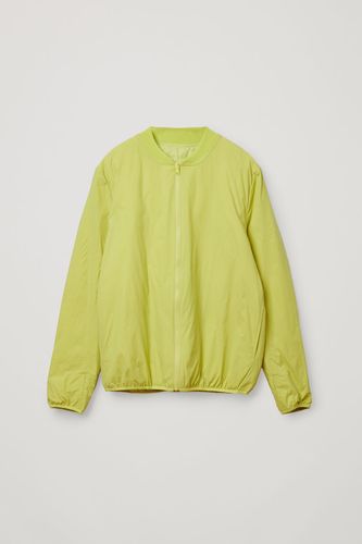 RECYCLED POLYAMIDE REVERSIBLE DOWN PADDED ZIP-UP BOMBER