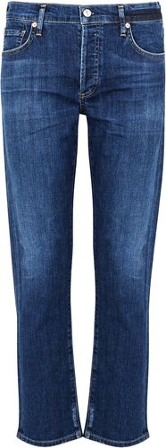 Emerson dark blue slim-leg jeans