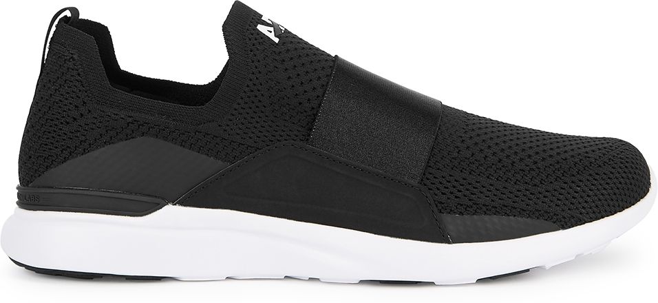 Techloom Bliss black stretch-knit sneakers