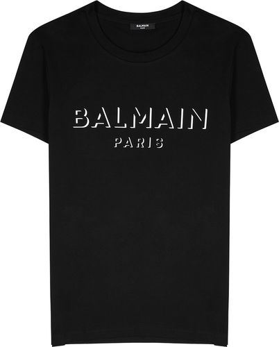 Black logo-print cotton T-shirt