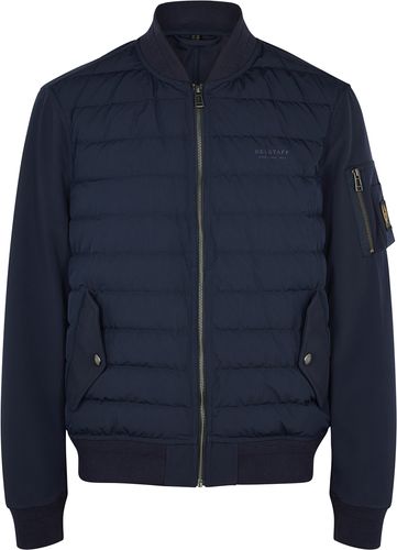 Mantel navy quilted shell jacket