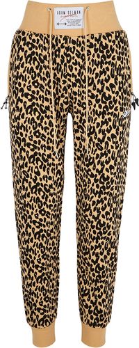 Leopard-print jersey sweatpants