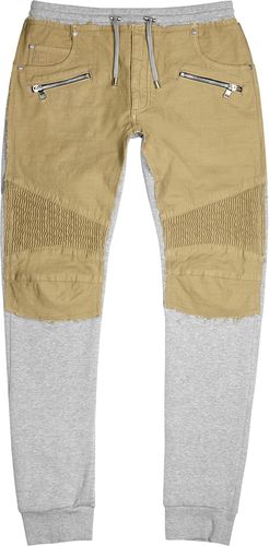 Panelled cotton sweatpants