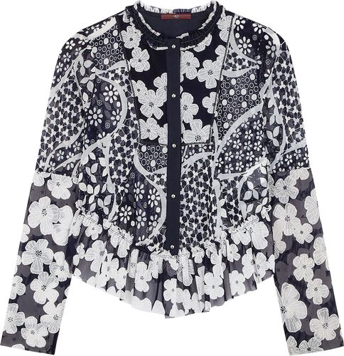 Anywise floral-print tulle jacket