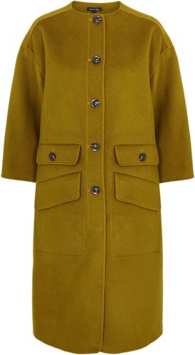 Major olive wool-blend coat