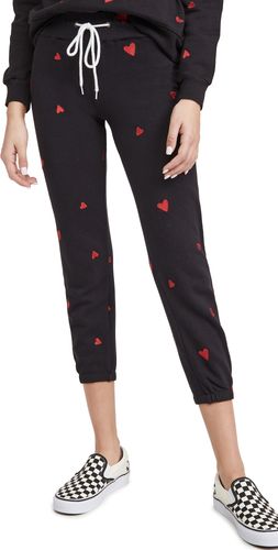 All Over Embroidered Heart Vintage Sweats
