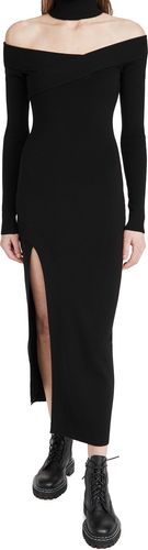 Off Shoulder Turtleneck Arch Dress