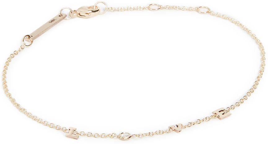 14k Gold & Diamond Love Bracelet