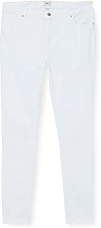 ONLBLUSH Mid Skinny BB REA0730 Jeans, White, XXL/32 Donna