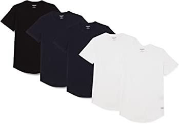 Jjenoa Tee SS Crew Neck 5pk MP T-Shirt, White/Pack: 2white 2navy Blazer 1black, S Uomo