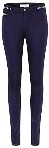 Pantalon Slim enduit 212-PALONA, Marine, 42 Donna