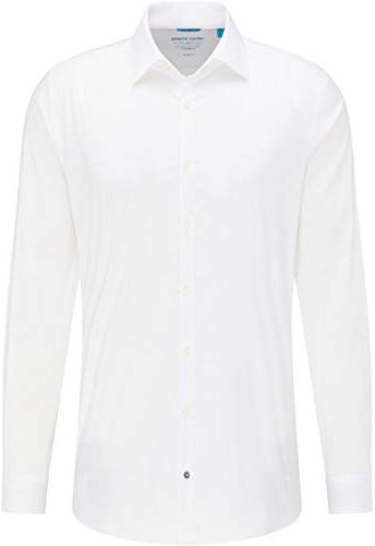 Hemd Camicia Elegante, Weiß, 42 Uomo