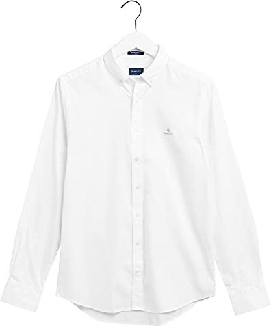 Pinpoint Oxford Slim BD, Bianco, XL Uomo