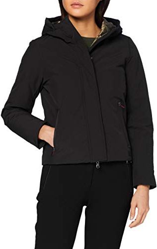 Damen Jacke Soft Zip WR Bio Giacca, Black, 44 (XL (It50) Donna