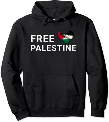 Palestina libera - La Palestina è come il cuore per i Felpa con Cappuccio