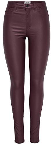 Onlroyal HW SK Rock Coated Pim Noos Pantaloni, Chocolate Truffle, XS/34 da Donna