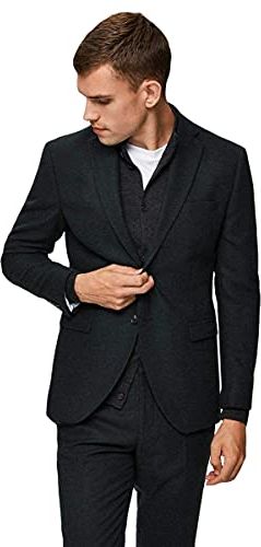 Slhslim-Myloiver BLZ B Noos Blazer, Verde (Dark Green Dark Green), 94 Uomo