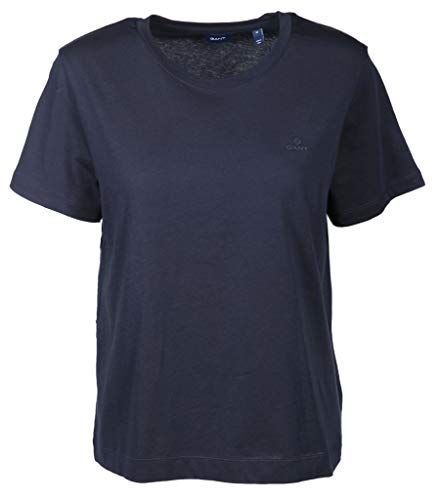 D1. The Original SS T-Shirt, Blu (Evening Blue 433), Small Donna