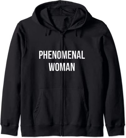 Kids Phenomenal Woman Graphic Design Quotes Felpa con Cappuccio