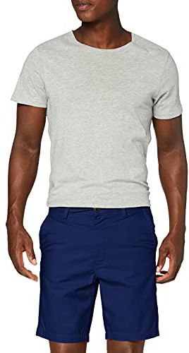 Slim Chino Short Pantaloncini, Avorio (French Navy 84), W36 Uomo