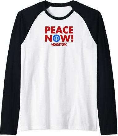 Peace Now! Maglia con Maniche Raglan