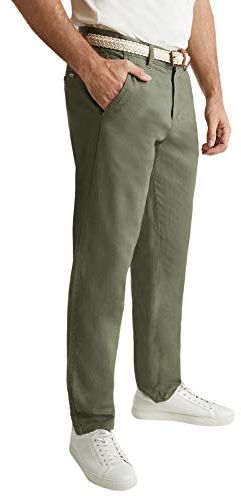 030EE2B303 Pantaloni, 335/Verde Dusty, 36W x 34L Uomo