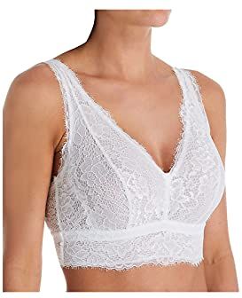 PRET Curvy Long Bralet Reggiseno, White, Petite Donna