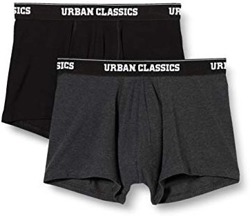 Unterhosen Multi-Pack Men Boxer Shorts Intimo, 1 x Nero, 1 x Carbone, XXXL (Pacco da 2) Uomo