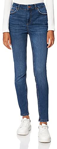 PCDELLY SKN MW DB338-BA/NOOS BC, Blu Jeans Scuro, L Donna