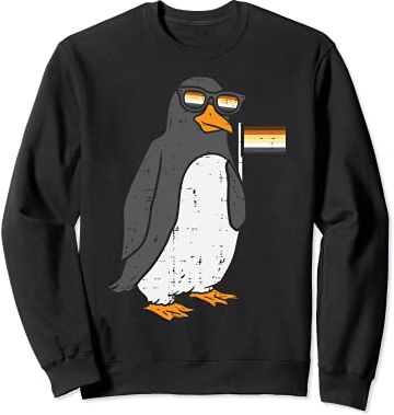 Penguin Animal LGBTQ Gay Bear Flag Gay Pride Men Felpa