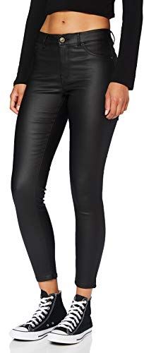 JDYNEWTHUNDER Coated Reg SKN Pnt Noos Pantaloni, Nero, L 34 Donna