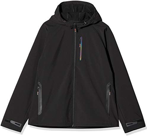 Hooded Stretch Softshell Jacket Giacca, Nero (Black 02a), M Uomo